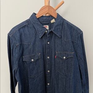 Levi's Dark Blue Denim Shirt